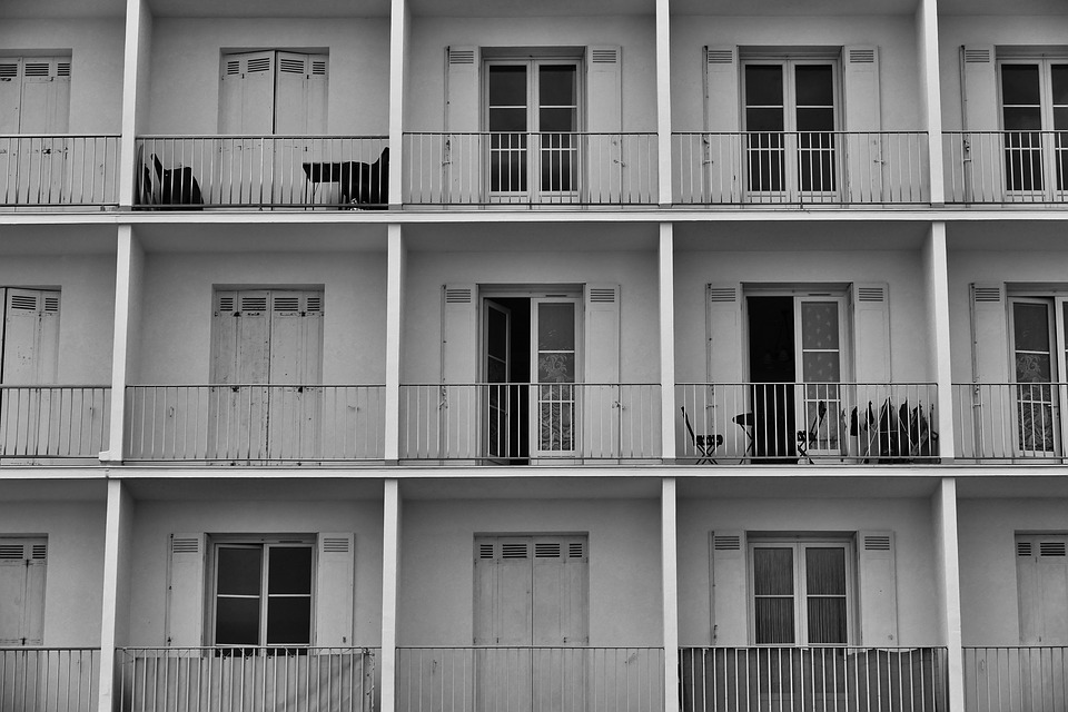 Architecture, Facade, Building, Balcony, Symmetrically
