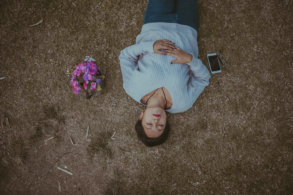 People, Woman, Female, Outdoor, Grass, Sleep, Relax