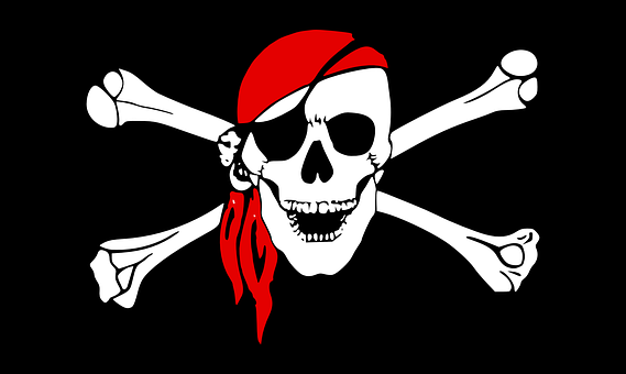 Pirate, Crossbones, Skull, Flag, Bones