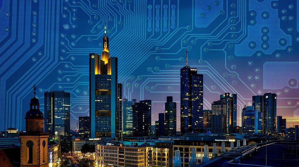 Smart, City, Circuit, Board, Technology, Connected